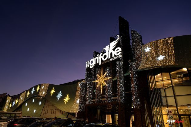 luminarie natalizie centro commerciale il grifone