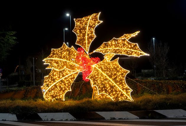 stella di natale luminosa