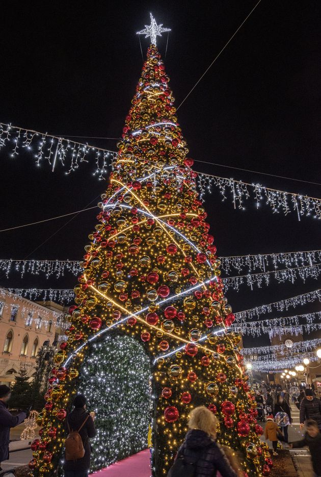 albero di natale conico