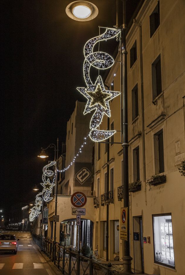decorazione luminosa stella natalizia
